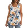 Débardeur sans manches pour femme – Débardeur d&rsquo;été sexy en coton – Coupe ample – T-shirt de sport – Couleur unie – Haut basique – Mode d&rsquo;été (disponible en grande taille)(#07 Multicolore)