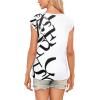 t-Shirt à Manches Courtes pour Femmes, débardeur d&rsquo;été Simple et décontracté, Coupe Ample, Hauts Chemisiers(02-à Fleurs-8)