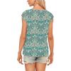 t-Shirt à Manches Courtes pour Femmes, débardeur d&rsquo;été Simple et décontracté, Coupe Ample, Hauts Chemisiers(02-paisley-2)