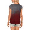t-Shirt à Manches Courtes pour Femmes, débardeur d&rsquo;été Simple et décontracté, Coupe Ample, Hauts Chemisiers(03-dégradé-1)