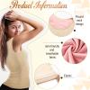 Sintege 2 Débardeurs Thermiques sans Manches en Polaire Camisole Tank Top en Coton Hauts Thermiques pour Femmes(Beige)