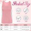 Sintege 2 Débardeurs Thermiques sans Manches en Polaire Camisole Tank Top en Coton Hauts Thermiques pour Femmes(Noir  Rose)