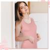 Sintege 2 Débardeurs Thermiques sans Manches en Polaire Camisole Tank Top en Coton Hauts Thermiques pour Femmes(Noir  Rose)