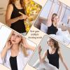 Sintege 2 Débardeurs Thermiques sans Manches en Polaire Camisole Tank Top en Coton Hauts Thermiques pour Femmes(Noir)