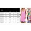 Debardeur Femme Été Top 2024 Chic Haut sans Manche Bretelles Spaghetti Rond Sangle Chemise Fluide Ample Camisole Top Tee Caraco(Bleu Marine)