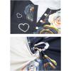 T-Shirt col V Blouses à Manches Longues pour Femmes Imprimé Tunique Tops Lâche Chemisier T-Shirts pour Femmes Sweat-Shirt Tuniques Basiques Haut Automne(Multicolore,S)(-Manche Courte-noir-1)