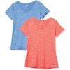 Bleu Clair Teinture Spatiale/Orange Corail Teinture Spatiale
