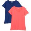 Bleu Marine/Orange Corail