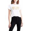 Logo Gold Powder Print White