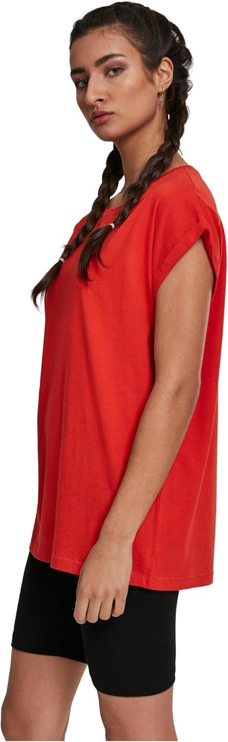 image:imageUrban Classics Damen Ladies Extended Shoulder Tee 3PackBloodorange