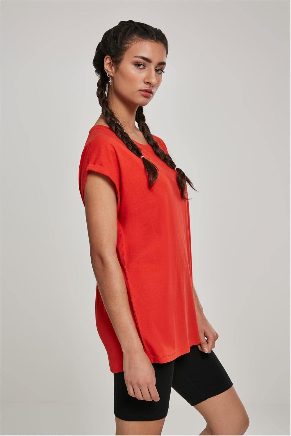 image:imageUrban Classics Damen Ladies Extended Shoulder Tee 3PackBloodorange