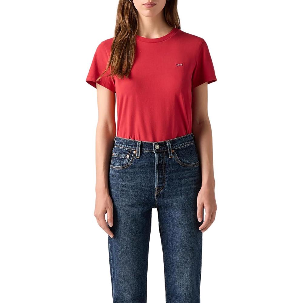 image:imageLevis Pl Perfect Tee TShirt FemmeScarlet Smile