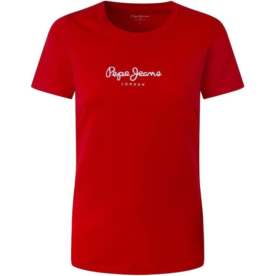 image:imagePepe jeans TShirt Rose Femme New VirginiaRouge Rouge