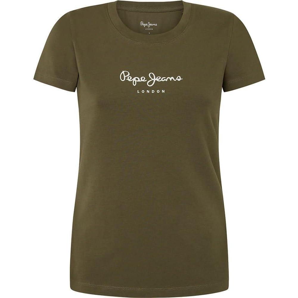 image:imagePepe jeans TShirt Rose Femme New VirginiaVert Vert Feuille