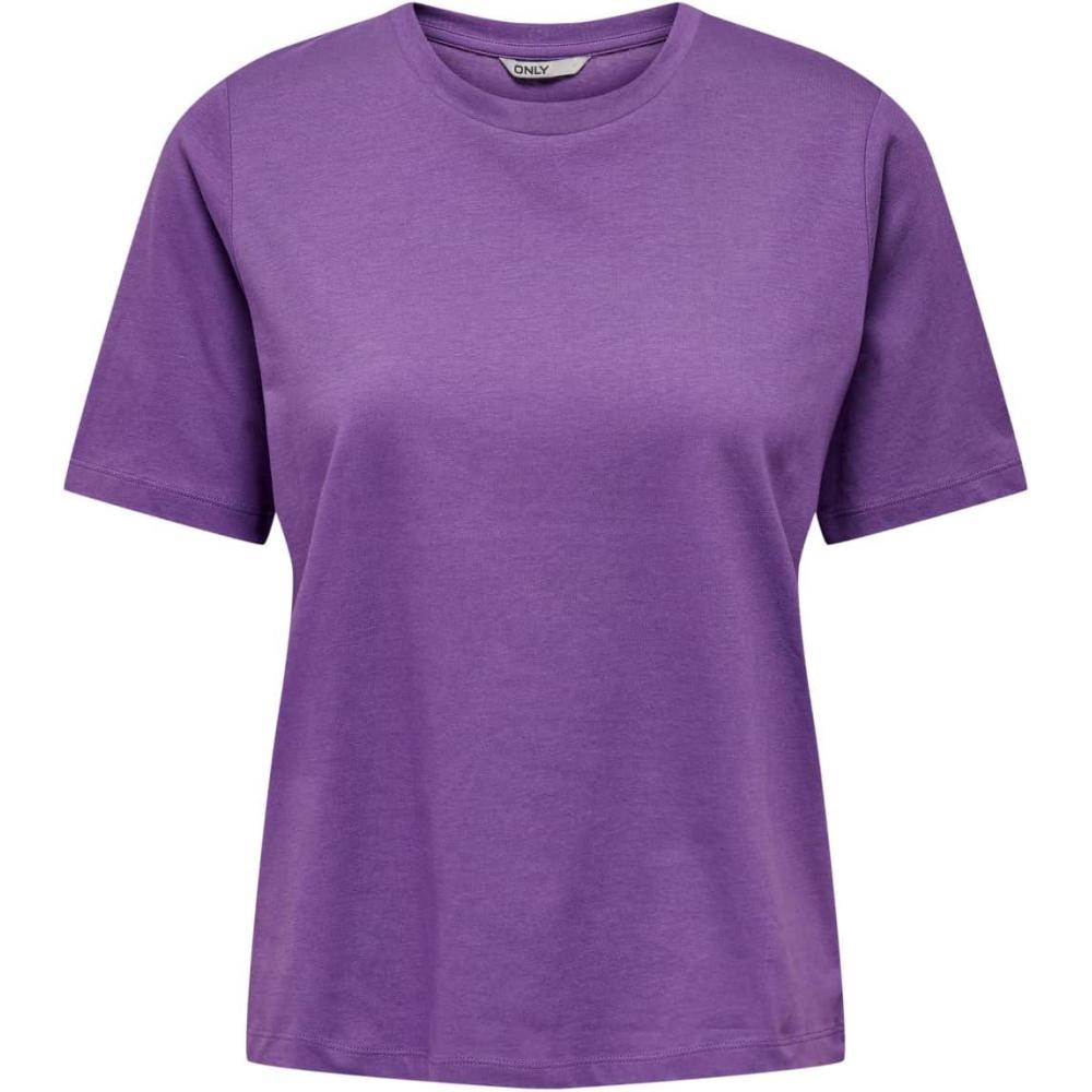 image:imageONLY ONLONLY SS JRS Noos TShirt Femme TShirt Manches Courtes Noir LargeRoyal Lilac