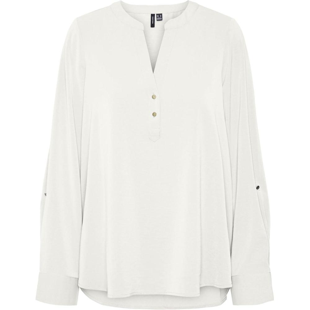 image:imageVero Moda Vmani Ls Top WVN GA Noos TShirt Manches Longues FemmeBlancheneige