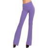 Toocool Pantalon Patte d’Eph pour Femmes, Legging Ajusté pour Femmes, Pantalon Stretch pour Femmes, Pantalon Femmes JL-2148(Lilas)