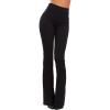 Toocool Pantalon Patte d’Eph pour Femmes, Legging Ajusté pour Femmes, Pantalon Stretch pour Femmes, Pantalon Femmes JL-2148(Noir)