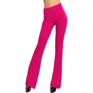 Toocool Pantalon Patte d’Eph pour Femmes, Legging Ajusté pour Femmes, Pantalon Stretch pour Femmes, Pantalon Femmes JL-2148(Fuschia)