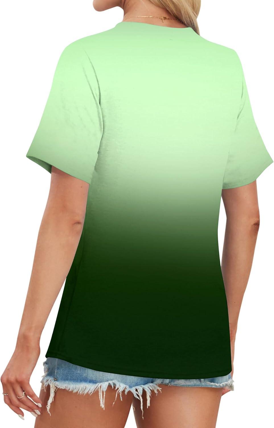 image:imageTShirt Manches Courtes et col en V pour Femme Tunique dcontracte dt Rayures S3XL 3456Dgrad2