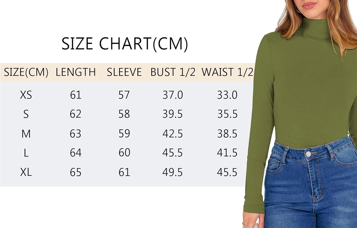 image:imageTee Shirt Manche Longue Femme Elegant Basiques Col Roul Haut Femme Slim Fit Decontracte Automne Hiver T ShirtBrun