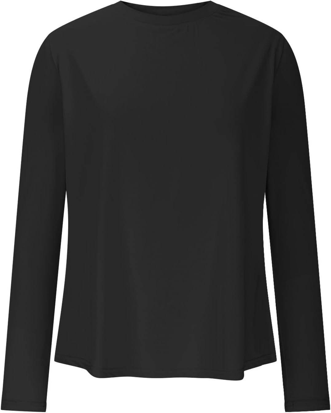 image:imageChemise Anti UV Femme TShirt De Protection Solaire Haut De Course Respirant Manches Longues TShirt Pour Femmes Protection UV Sport Sun Haut Lger Manche Longue Avec Trous Pour Les PoucesA1 Le noir