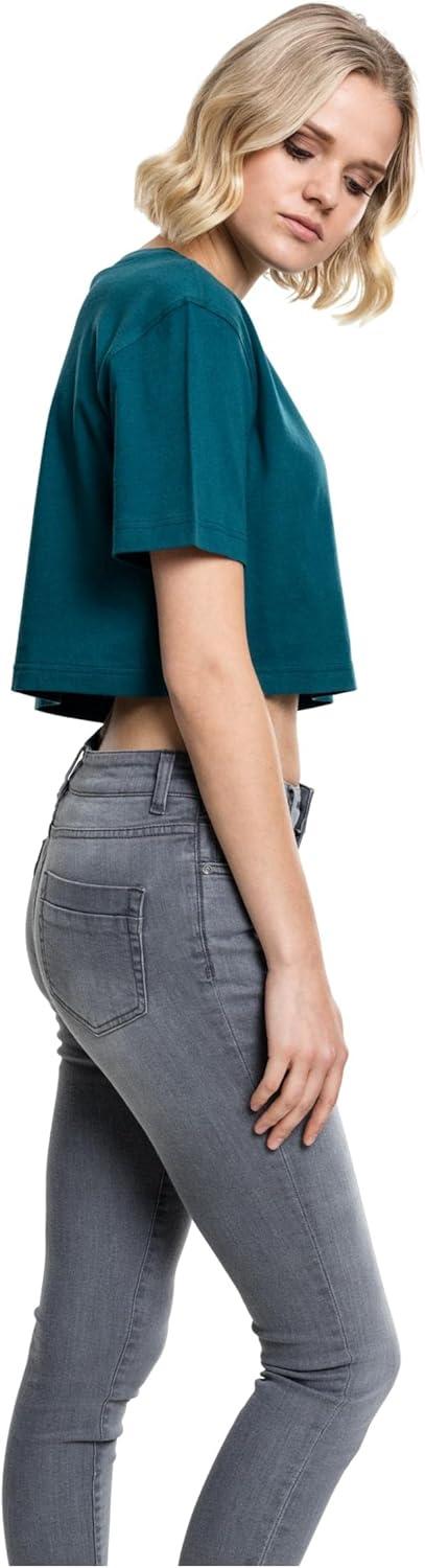 image:imageUrban Classics Ladies Short Oversized Tee TShirt FemmeBleu Sarcelle