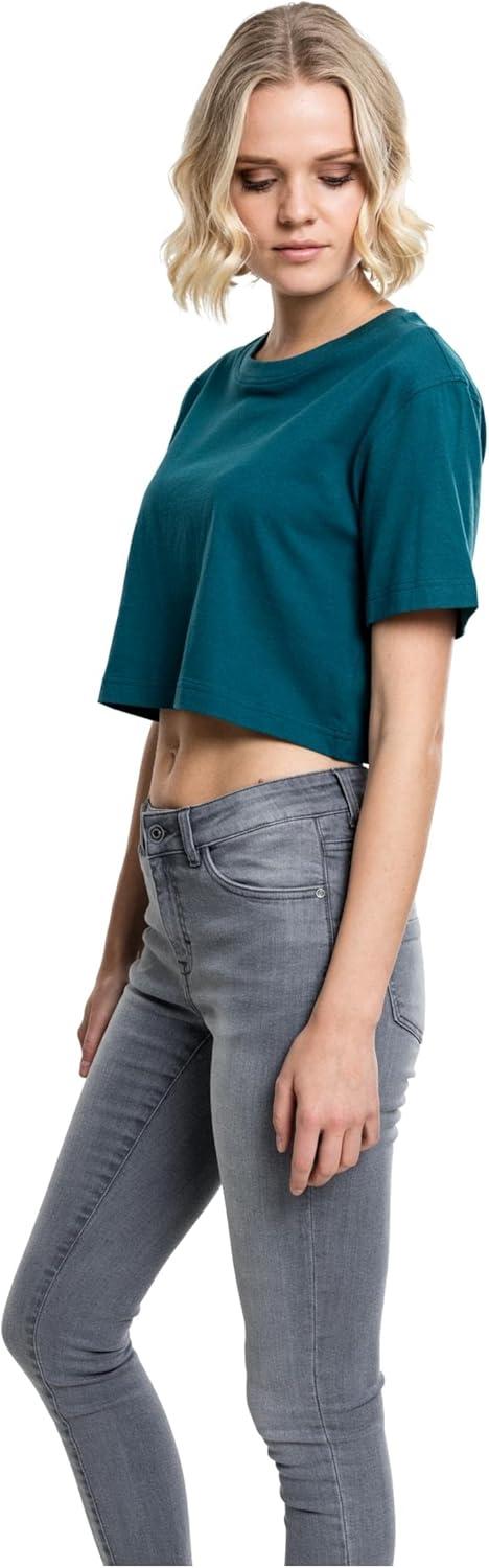 image:imageUrban Classics Ladies Short Oversized Tee TShirt FemmeBleu Sarcelle