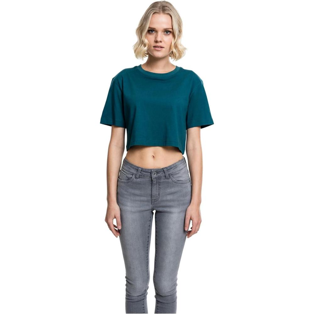 image:imageUrban Classics Ladies Short Oversized Tee TShirt FemmeBleu Sarcelle