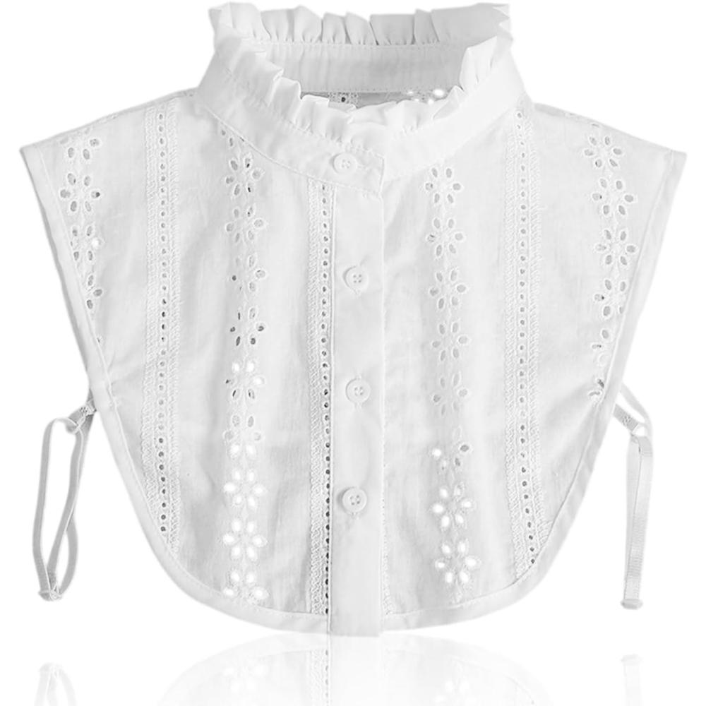 image:imageFaux Col Dtachable Col Amovible Col Chemisier Femme Amovible Faux Col Femme Dtachable Faux Col Chemise DickeyBlanc