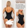 Body Shaper Shapewear Bodysuit – Sexy Body Sculptant Invisible pour Femme, Body String Gainant Femme Ventre Plat, Pression légère & Confortable (Mesurez le tour de taille avant de commander)(Noir)