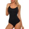 Body Shaper Shapewear Bodysuit – Sexy Body Sculptant Invisible pour Femme, Body String Gainant Femme Ventre Plat, Pression légère & Confortable (Mesurez le tour de taille avant de commander)(Noir)