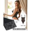 ohmydear Lingerie Femme Dentelle Bodys Sexy Teddy Bodysuit Grandes Tailles avec Porte-Jarretelles Slim Réglables Tenue Femme Hot Jumpsuit Ventre sous-vêtements(Noir)