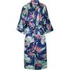 #Feuille de fougère florale - Bleu marine