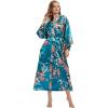 Paon floral - Bleu lac