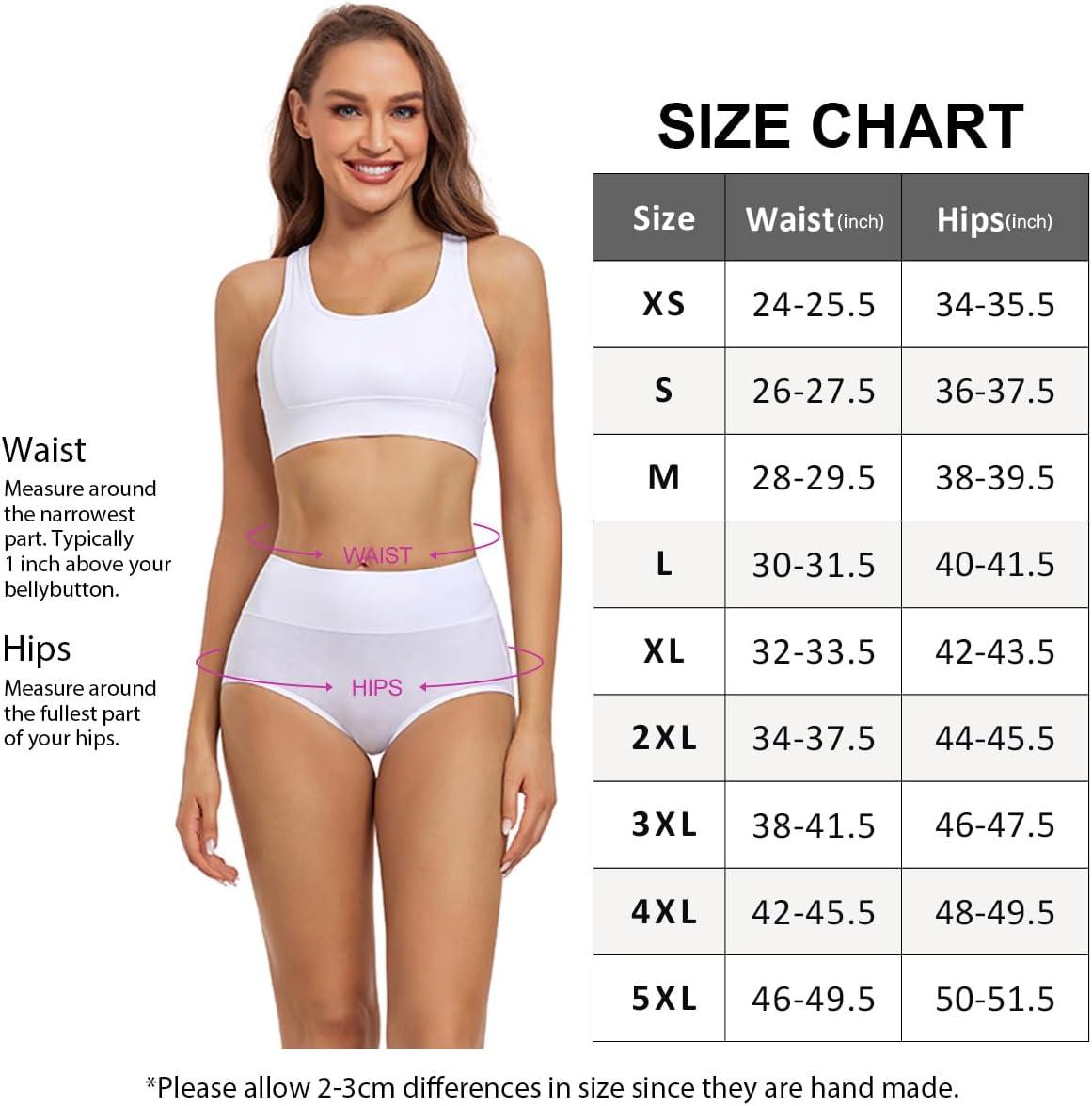 image:imagewirarpa Culotte Femme Coton Taille Haute Slips Lot de 5Blanc