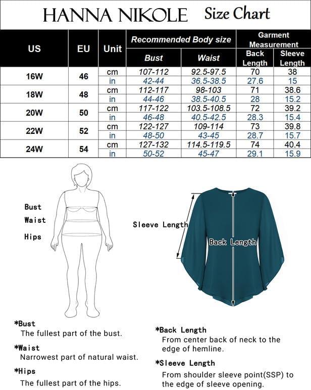 image:imageHanna Nikole Chemisier en mousseline de soie manches 34 pour femme Double couche Grande taille lgant AmpleGrisBleu