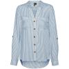 Blanc Neige / Rayures : Cerulean